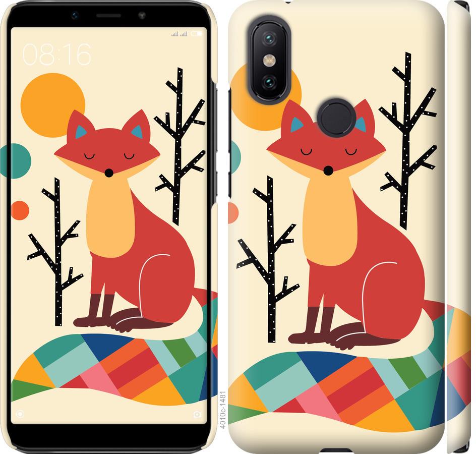 

Чехол на Xiaomi Mi A2 Rainbow fox
