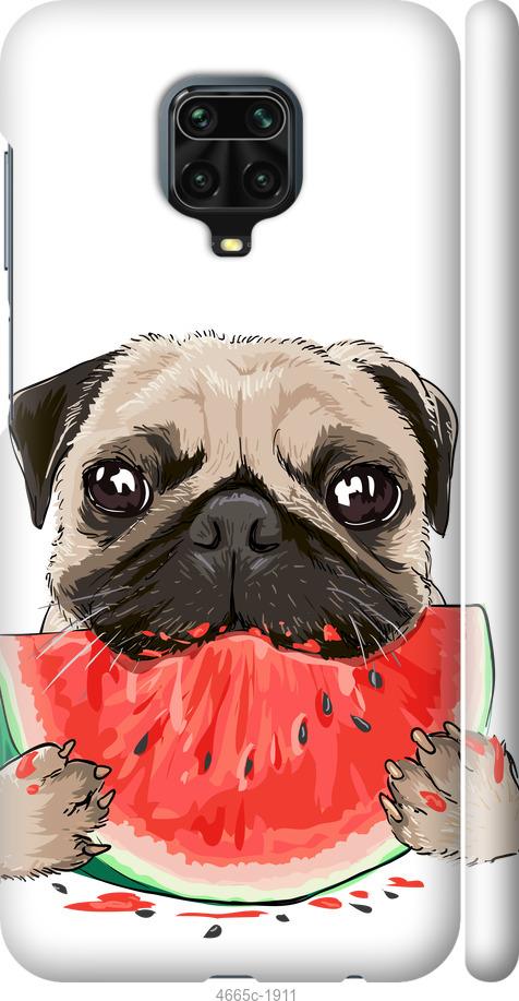 

Чехол на Xiaomi Redmi Note 9S Мопс и арбуз