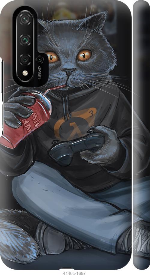 

Чехол на Huawei Honor 20 gamer cat