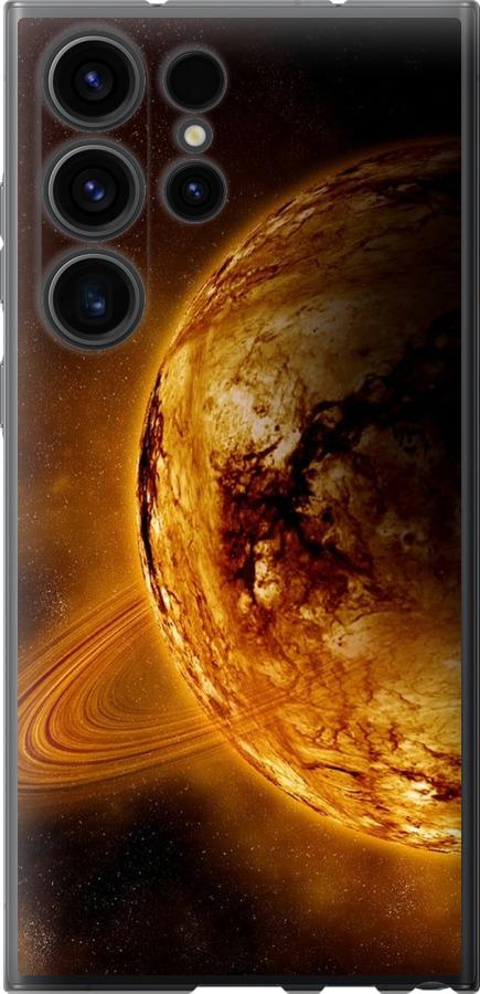 Чохол на Samsung Galaxy S23 Ultra Жовтий Сатурн