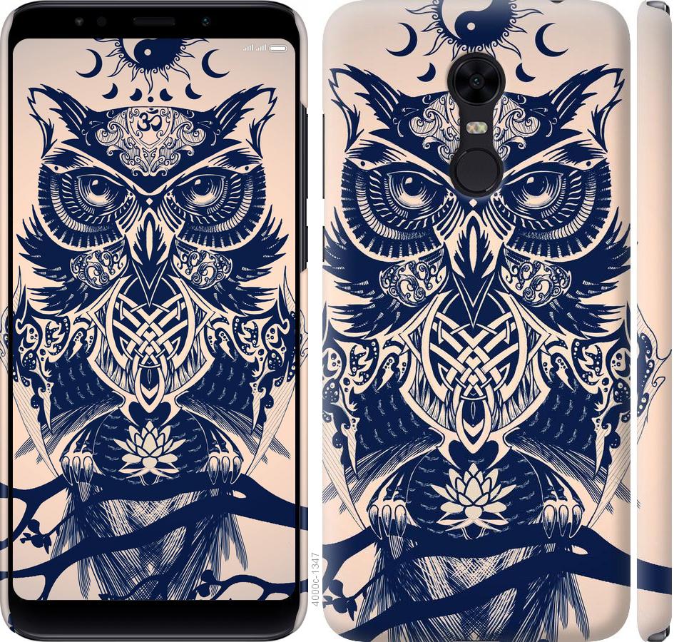 

Чехол на Xiaomi Redmi 5 Plus Узорчатая сова