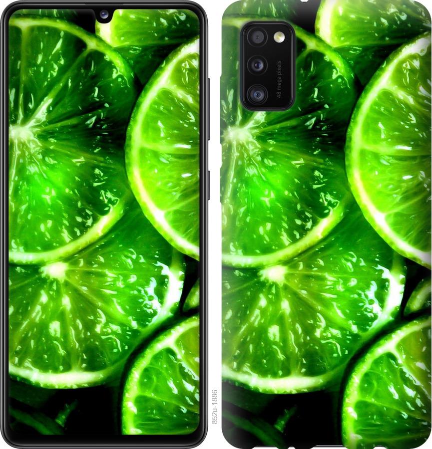 Чохол на Samsung Galaxy A41 A415F Зелені часточки лимона