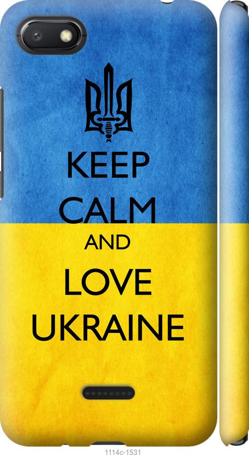 

Чехол на Xiaomi Redmi 6A Keep calm and love Ukraine v2