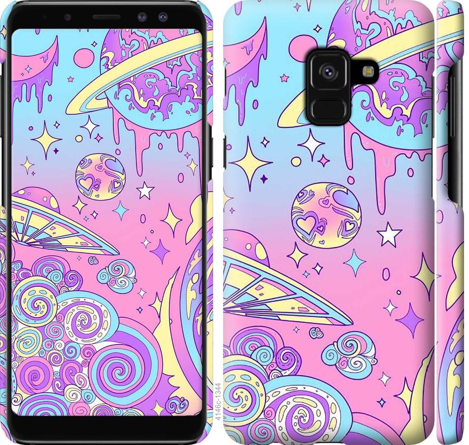 

Чохол на Samsung Galaxy A8 2018 A530F Рожева галактика