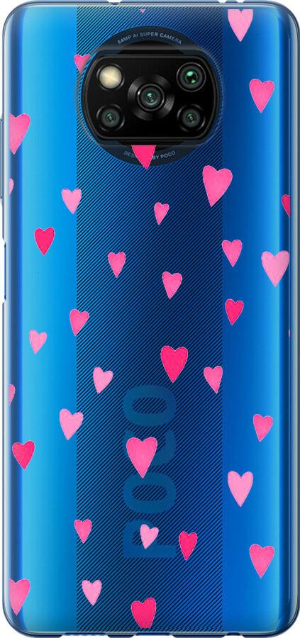 Чохол на Xiaomi Poco X3 Pro Серця 2