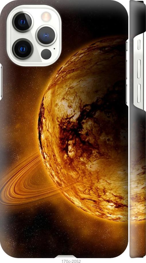 Чехол на iPhone 12 Жёлтый Сатурн