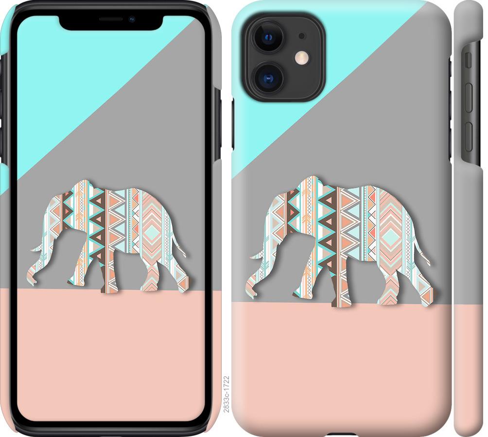 

Чохол на iPhone 11 Візерунчастий слон