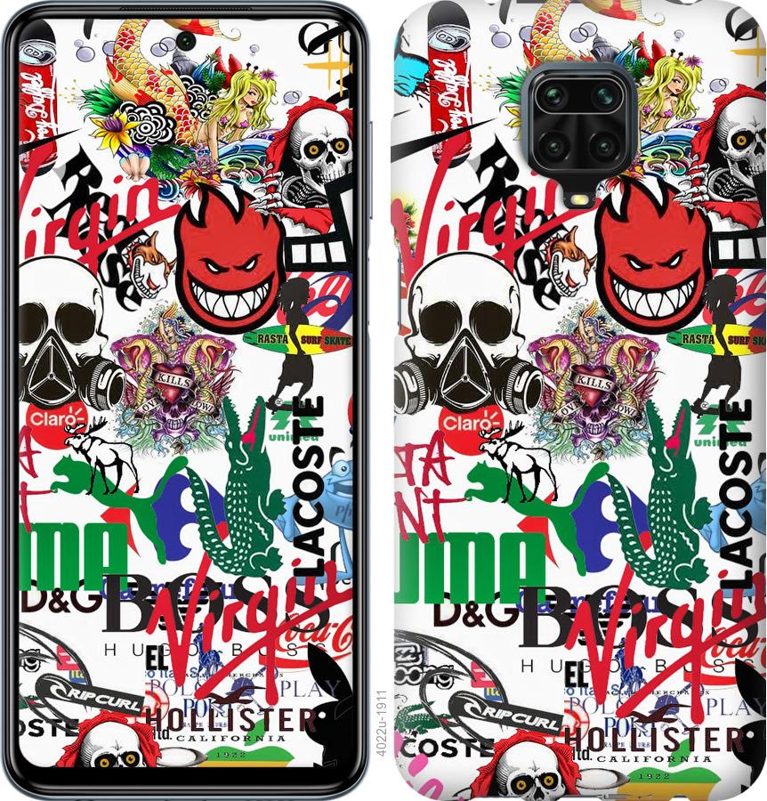 

Чохол на Xiaomi Redmi Note 9 Pro Many different logos