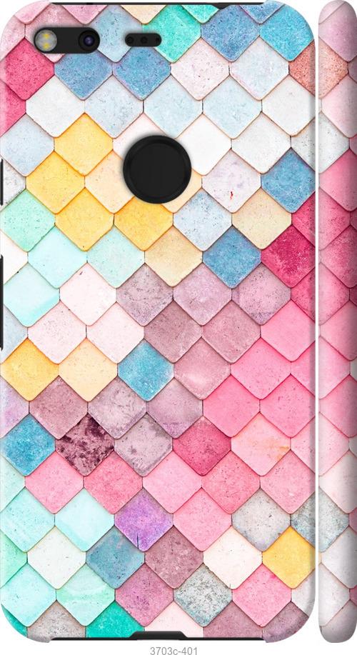 

Чехол на Google Pixel XL Красочная черепица