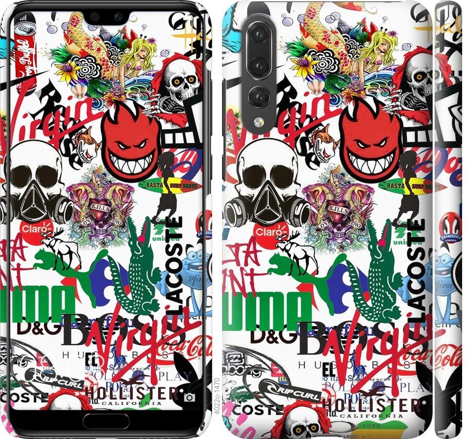 

Чохол на Huawei P20 Pro Many different logos