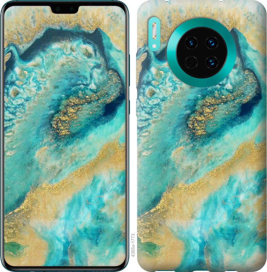 

Чехол на Huawei Mate 30 Green marble