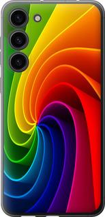 Чехол на Samsung Galaxy S23 Plus Радужный вихрь