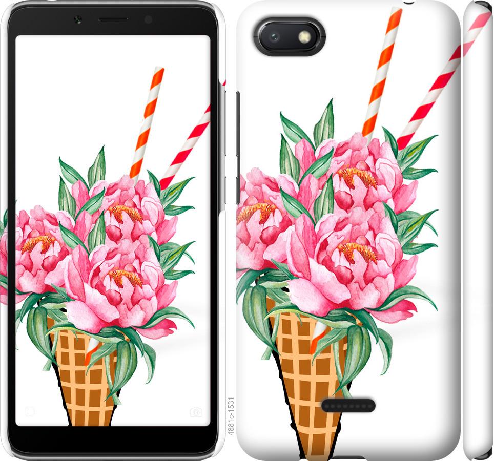 

Чехол на Xiaomi Redmi 6A Мороженое-пионы