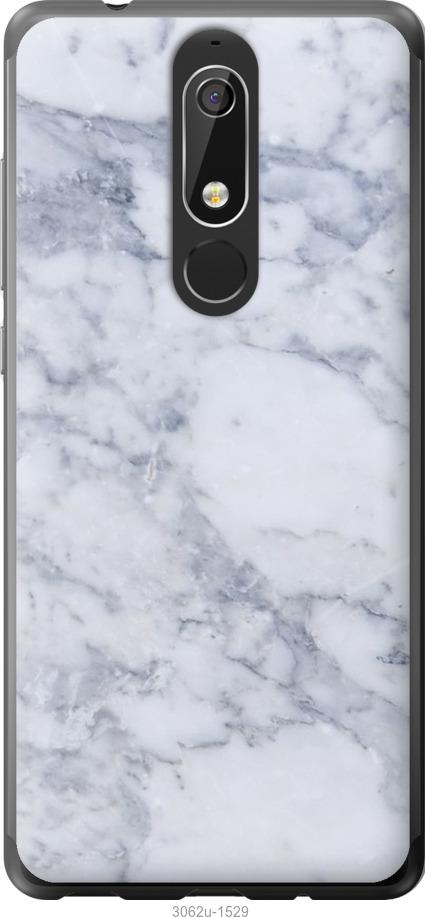 

Чехол на Nokia 5.1 Голубой мрамор
