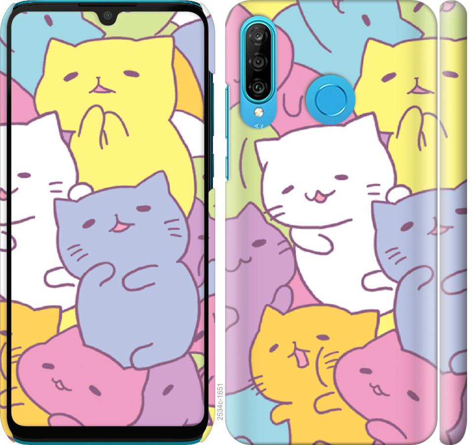 

Чехол на Huawei P30 Lite Котики