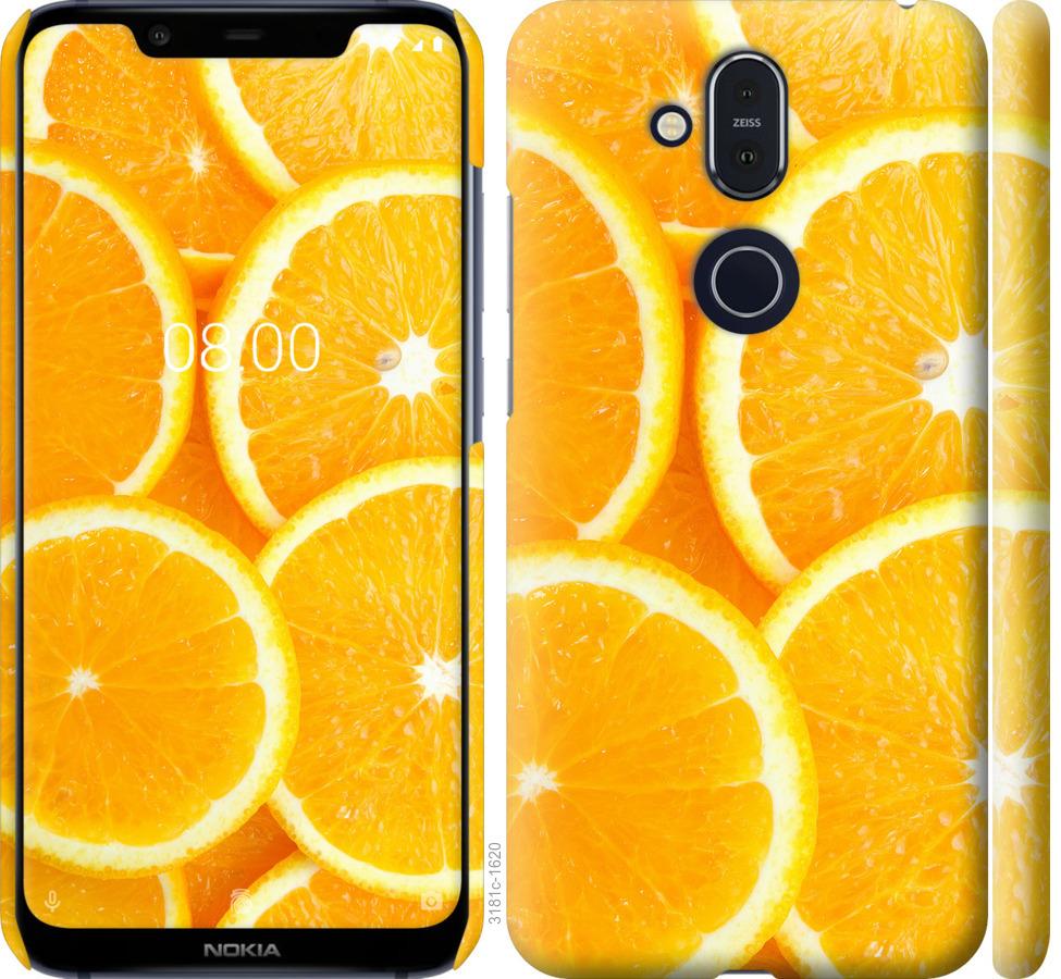 

Чохол на Nokia 8.1 часточки апельсина