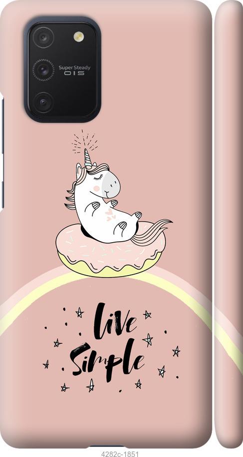 

Чехол на Samsung Galaxy S10 Lite 2020 Единорожка в пончике