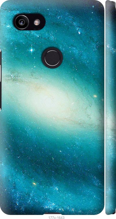 

Чехол на Google PixeL 2 XL Голубая галактика