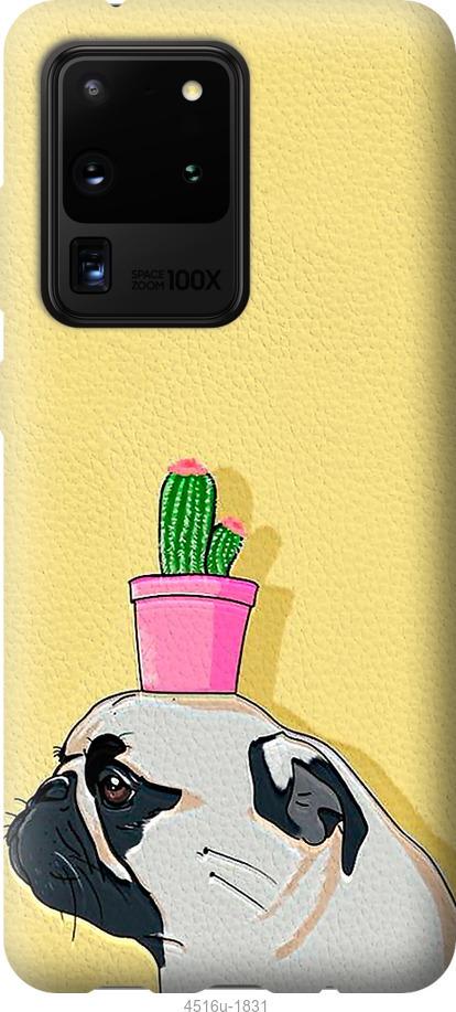 

Чохол на Samsung Galaxy Note 20 Ultra Мопс з кактусом