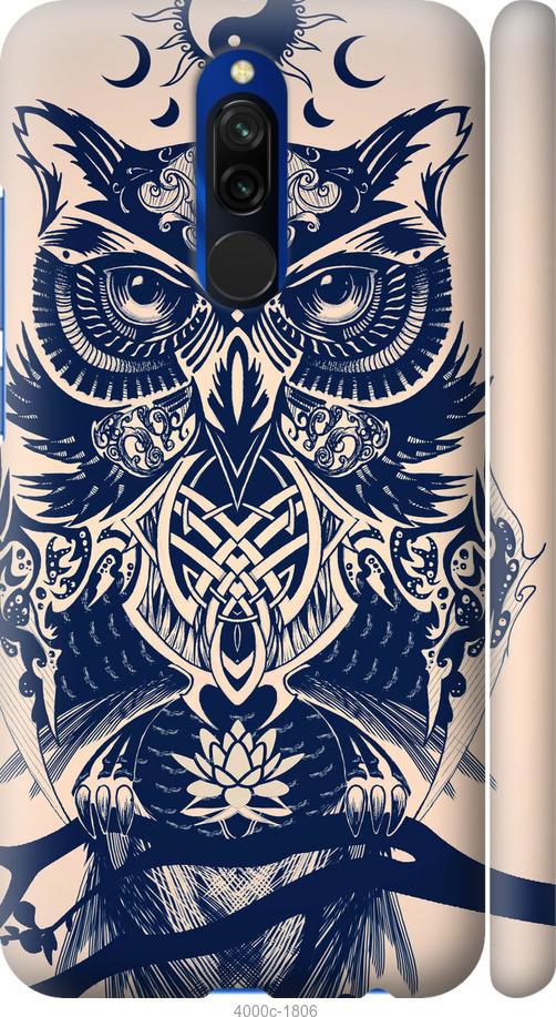 

Чехол на Xiaomi Redmi 8 Узорчатая сова