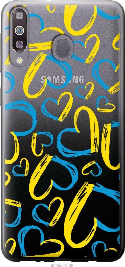 Чехол на Samsung Galaxy M30 Сердца UA