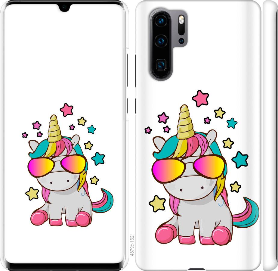 

Чехол на Huawei P30 Pro Единорог в очках
