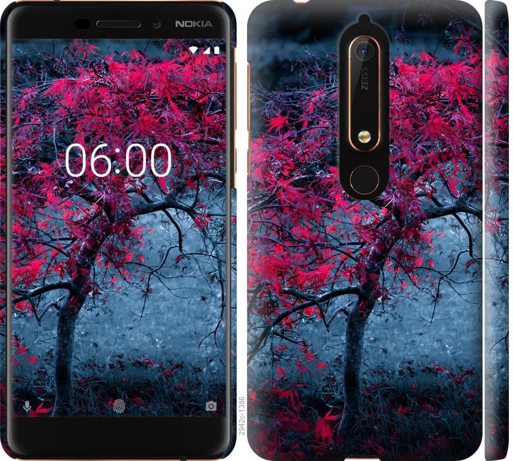 

Чохол на Nokia 6.1 Дерево з яскравими листям