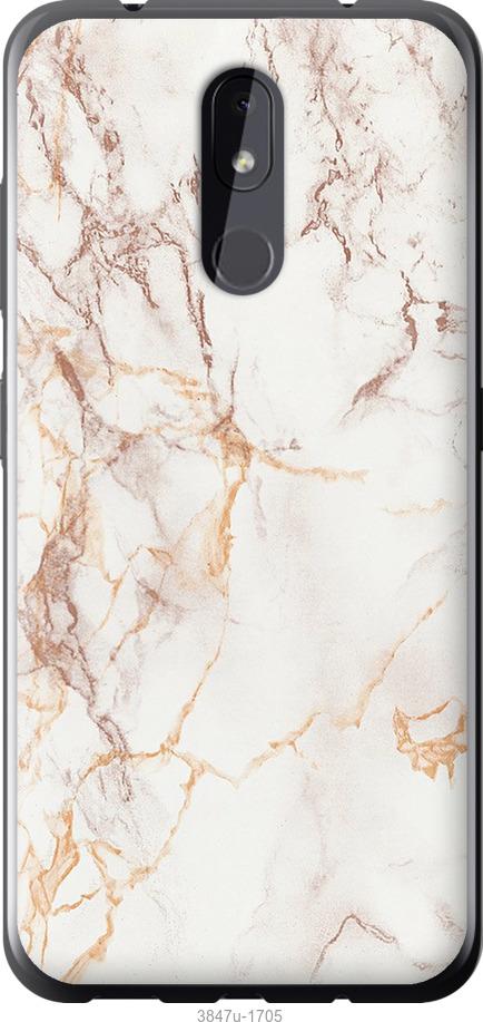 

Чехол на Nokia 3.2 Белый мрамор