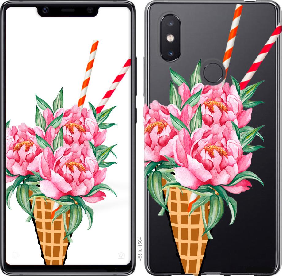 

Чехол на Xiaomi Mi8 SE Мороженое-пионы