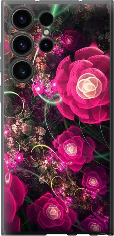 Чехол на Samsung Galaxy S23 Ultra Абстрактные цветы 3