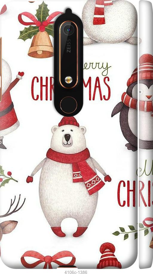 

Чехол на Nokia 6 2018 Merry Christmas