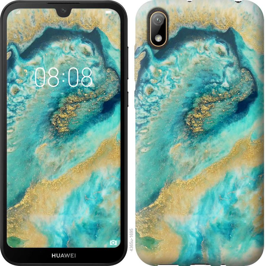 

Чехол на Huawei Y5 2019 Green marble