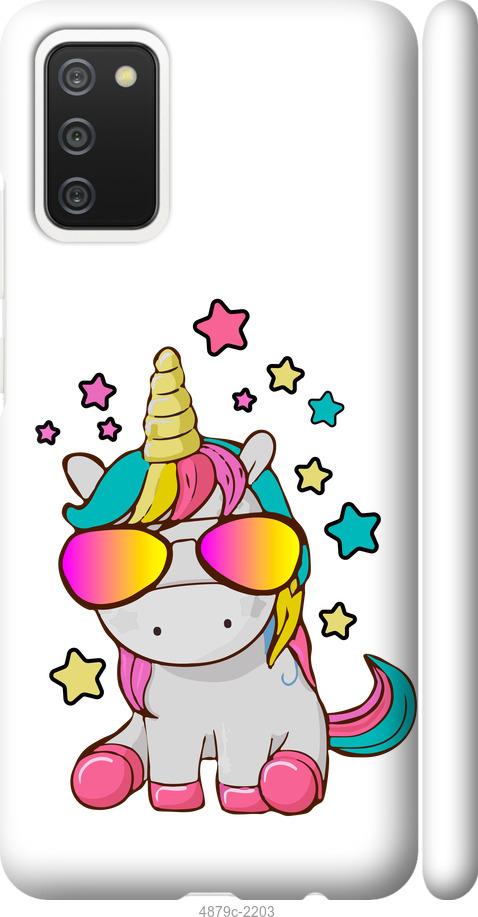 

Чехол на Samsung Galaxy A02s A025F Единорог в очках
