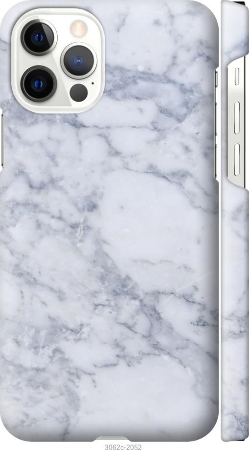 

Чохол на iPhone 12 Блакитний мармур