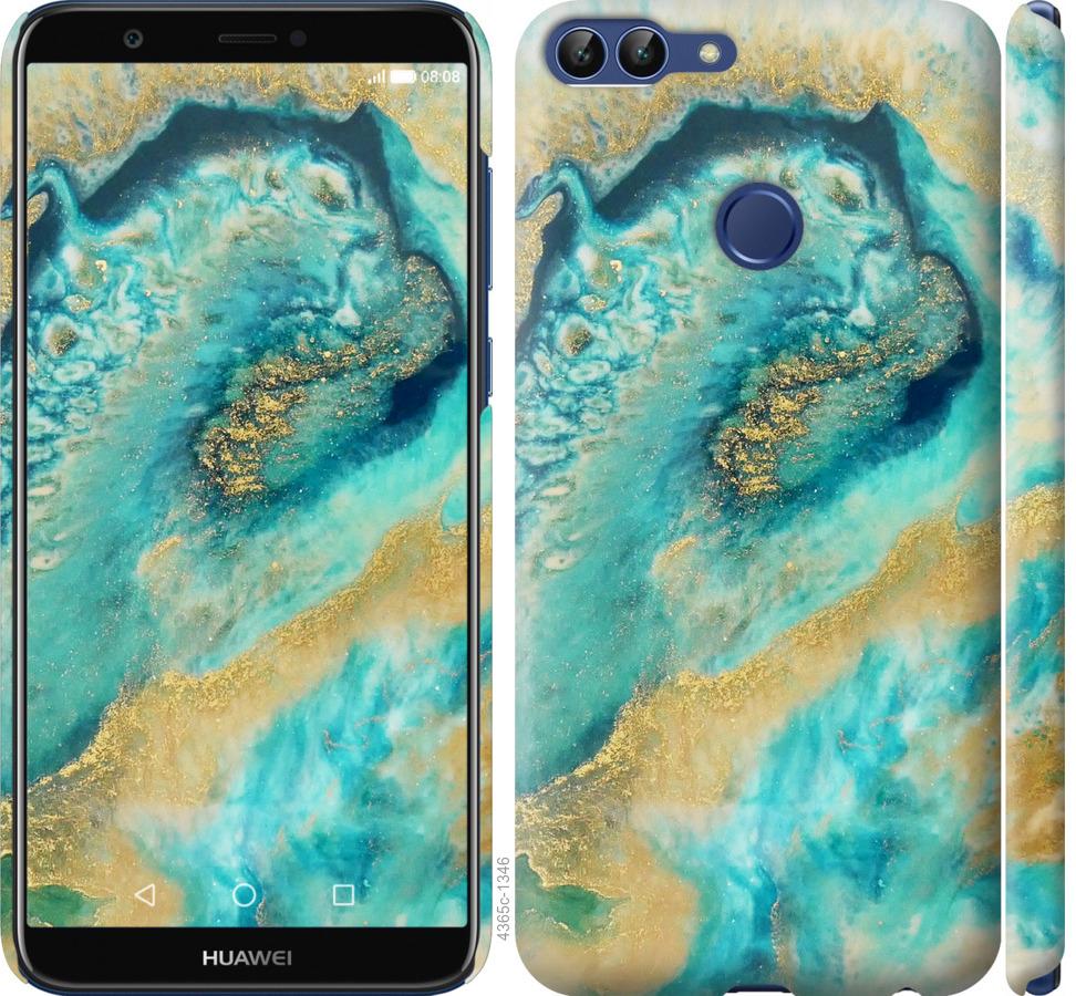 

Чехол на Huawei P Smart Green marble
