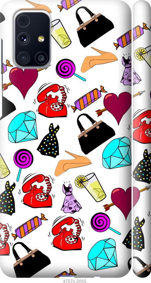 Чехол на Samsung Galaxy M31s M317F stickers