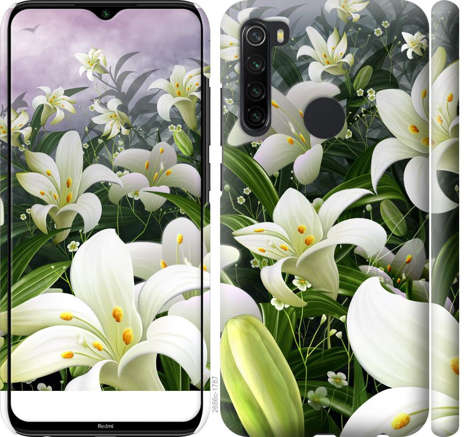 

Чохол на Xiaomi Redmi Note 8 білі лілії