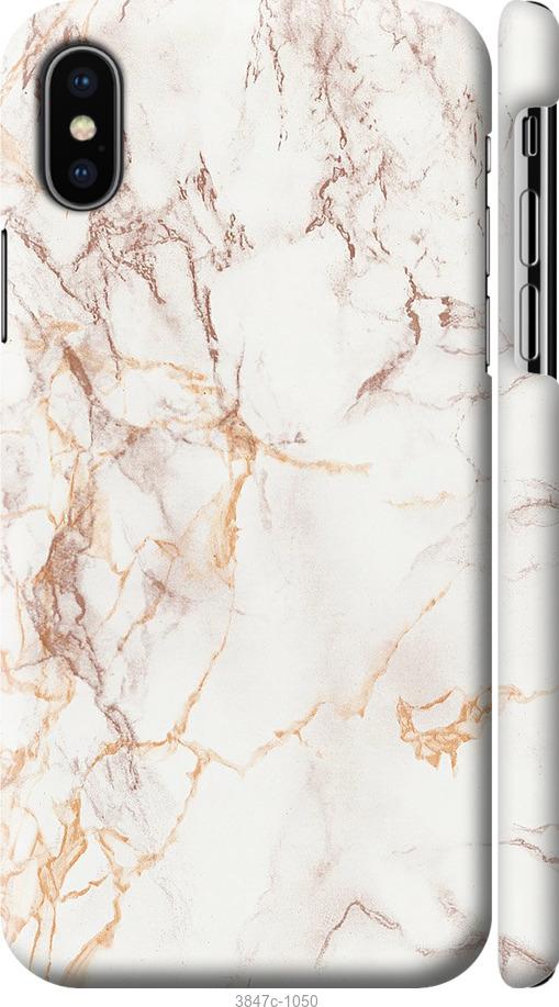 

Чехол на iPhone XS Белый мрамор