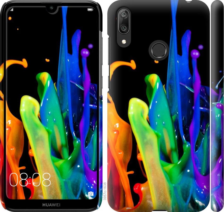

Чохол на Huawei Y7 2019 бризки фарби