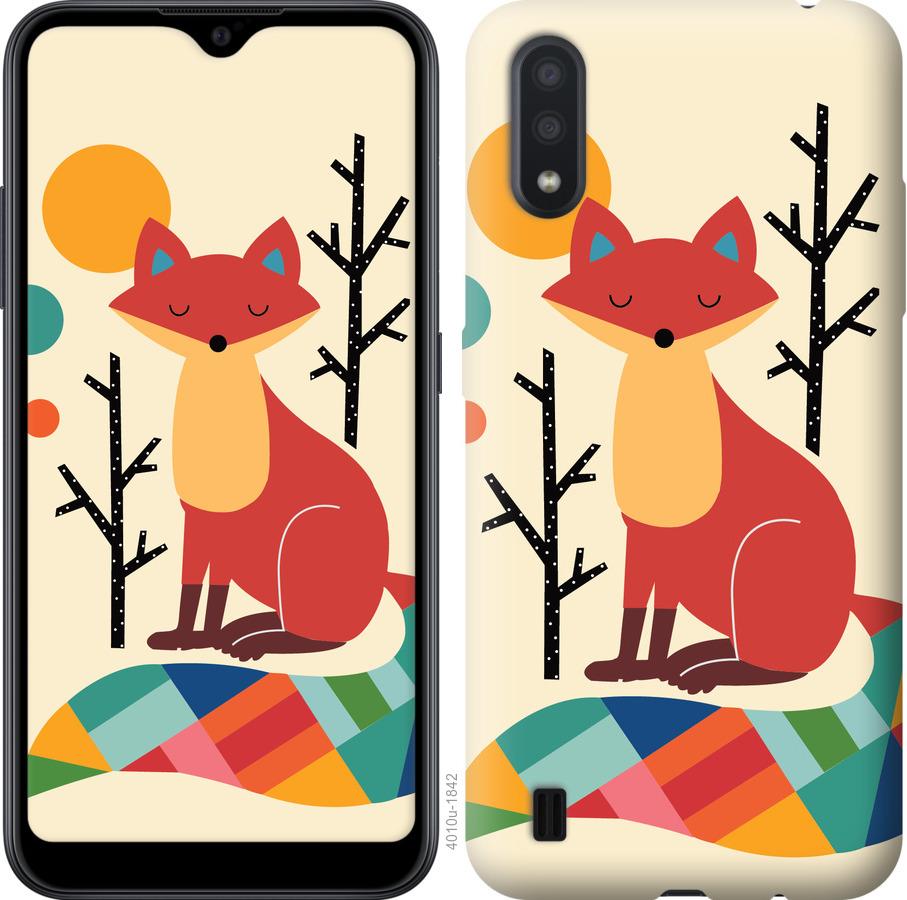 

Чехол на Samsung Galaxy A01 A015F Rainbow fox
