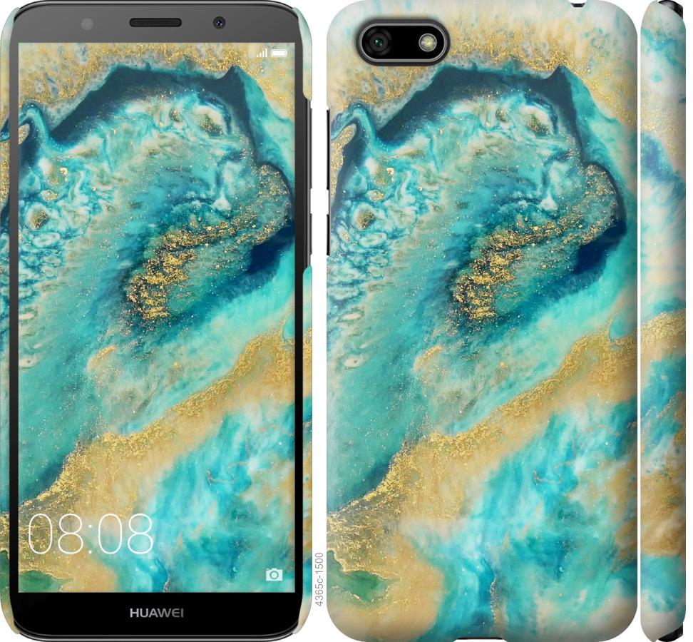 

Чохол на Huawei Y5 2018 Green marble
