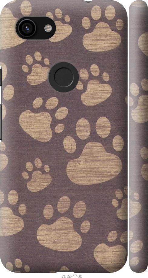 

Чехол на Google Pixel 3a Следы тигра