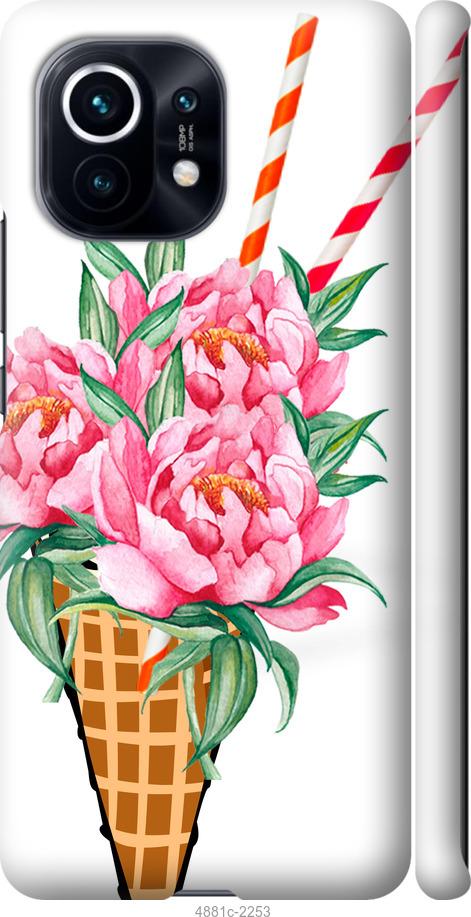 

Чохол на Xiaomi Mi 11 Морозиво-піони
