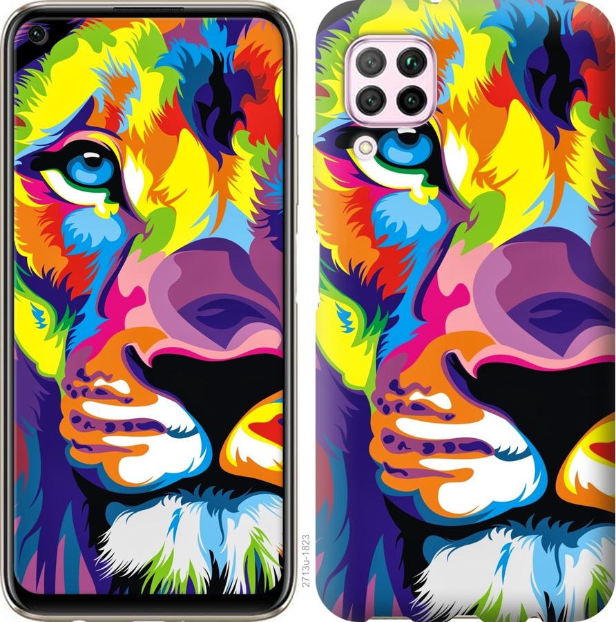 

Чохол на Huawei P40 Lite Різнобарвний лев