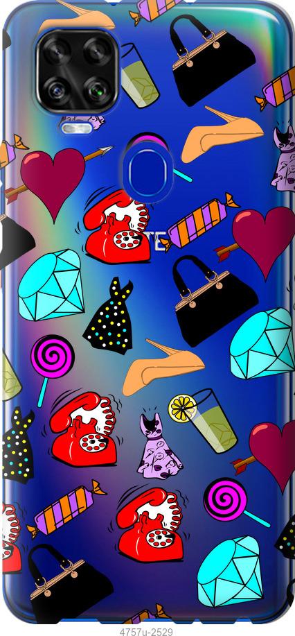 

Чехол на ZTE Blade V2020 stickers
