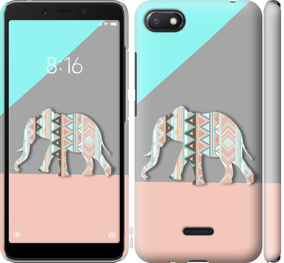 

Чохол на Xiaomi Redmi 6A Візерунчастий слон