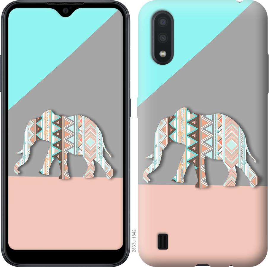

Чохол на Samsung Galaxy A01 A015F Візерунчастий слон