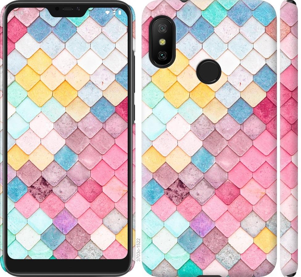 

Чехол на Xiaomi Redmi 6 Pro Красочная черепица