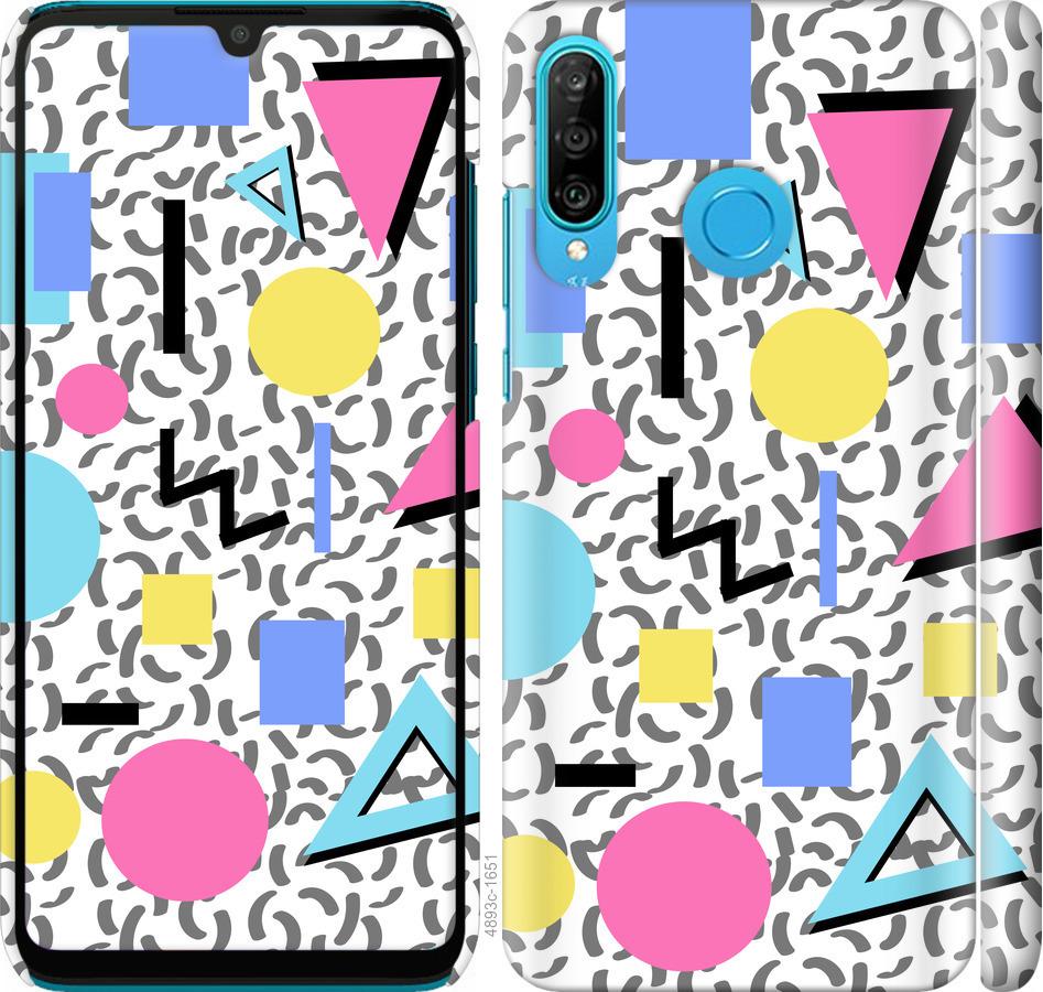 

Чехол на Huawei P30 Lite Color shapes