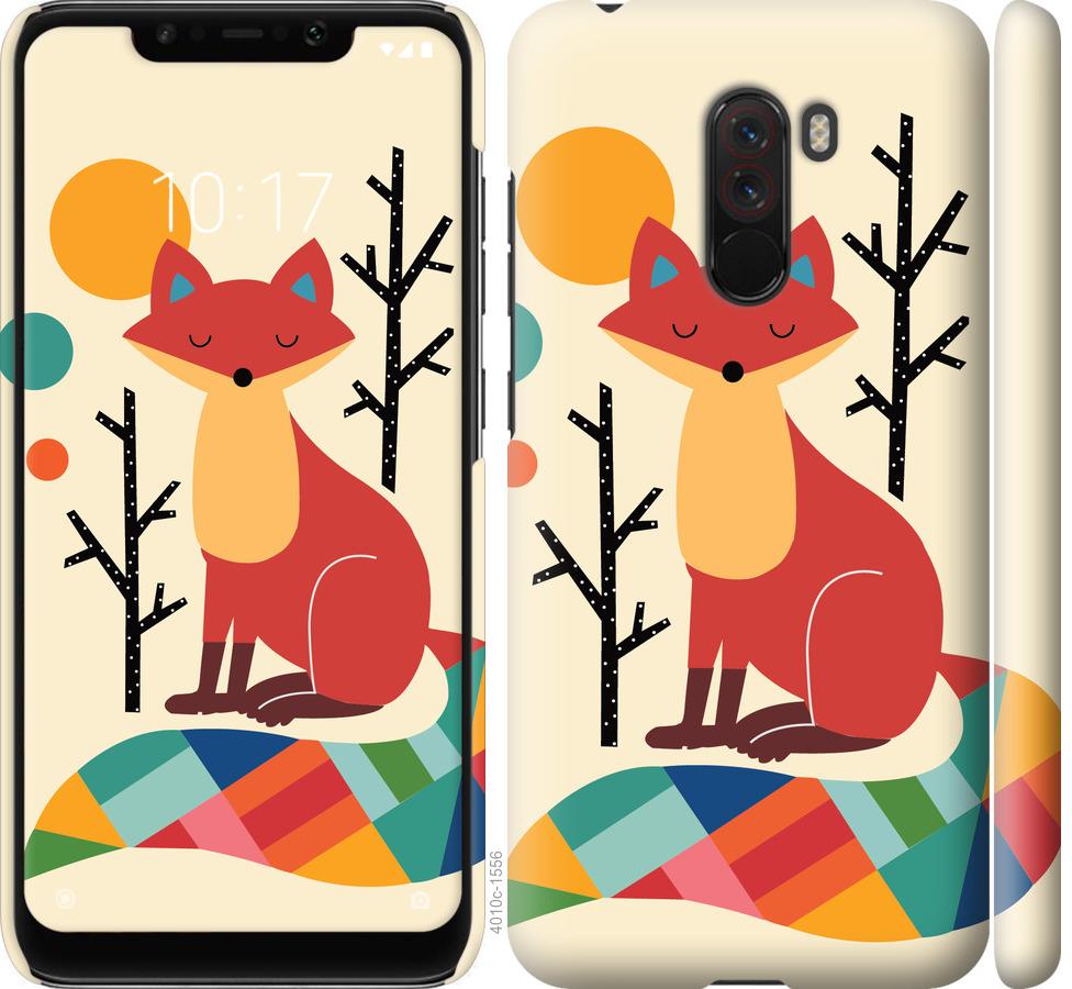 

Чехол на Xiaomi Pocophone F1 Rainbow fox